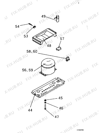 Взрыв-схема холодильника Electrolux EK305N/LWS - Схема узла Functional parts